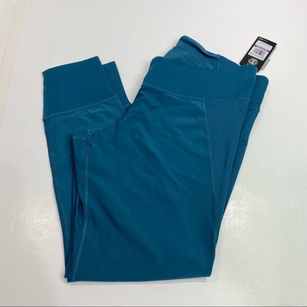 Under Armour women’s Sz XXL heat gear teal workout pants fitted leggings New